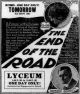 The End of the Road (1919) DVD-R